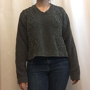 Cable knit sweater